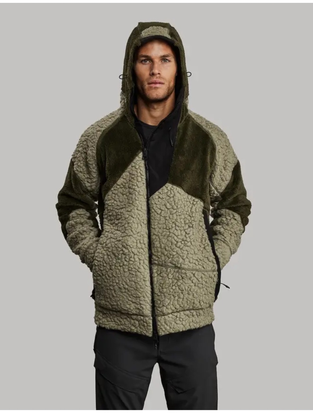Men's Olive Hooded Jacket Vollebak